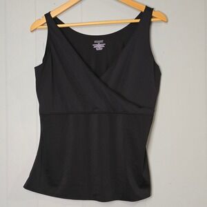 SPANX Women's Black Hide and Sleek Criss Cross Tank Top Sz 2X Shapewear Athletic